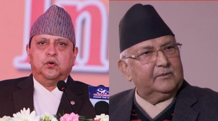 प्रधानमन्त्री ओलीको स्वास्थ्य अवस्था बारे पुर्वराजा ज्ञानेन्द्रको चासो ।