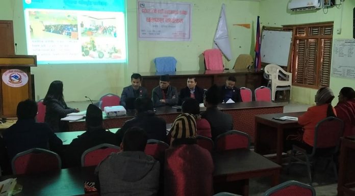 सैनामैनामाँ न.पा. निर्माण हुने भवनहरुका विषयमा छलफल ।