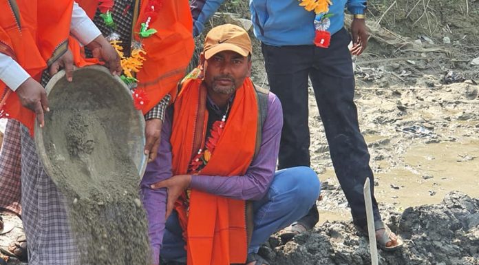 मठियामा सुर्य मन्दिर शिलान्यास ।