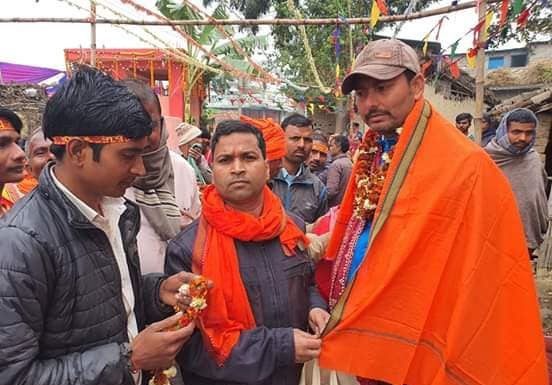 मोतिपुरको कलश यात्रामा मेयर मेहता ।