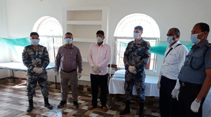 रौतहट जिल्लाको राजदेवी नपामा ५० शैयाको क्वारेन्टाईन