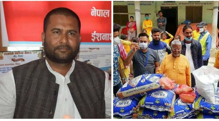 रौतहटका सञ्चारकर्मीले पाएको नेकपा नगर अध्यक्ष मोहन मेहताले दिएको सहयोग अनाथालयमा हस्तनान्त्रणा ।