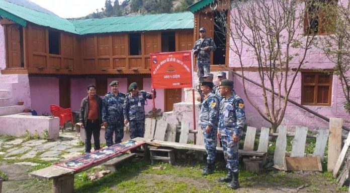 कालापानी क्षेत्रको सिमामा बिऔपी स्थापना ।