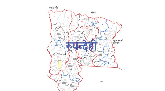 १५ जनामा कोरोना देखिएपछि रुपन्देहीका संक्रमित क्षेत्र शील ।