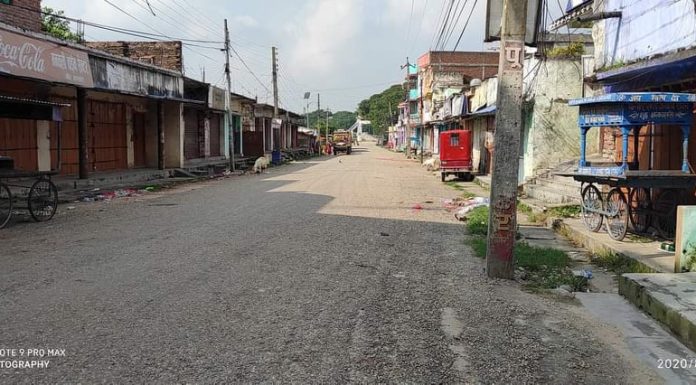 रौतहटमा निषेधाज्ञाको आज दोस्रो दिन सडकमा सुनसान ।