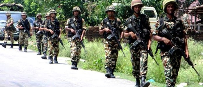 पर्सामा निषेधाज्ञामा सेना परिचालन ।