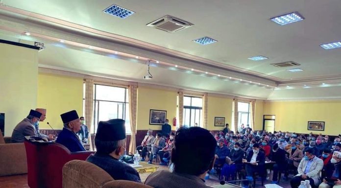 अध्यक्ष ओली समूह केन्द्रीय समिति बैठक ।