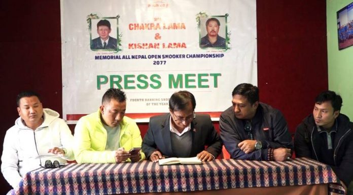 माघको अन्तिम साता बोद्ध बोद्ध स्थित अजिमा राष्ट्रव्यापि स्नुकर प्रतियोगिता हुने