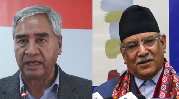 प्रधानमन्त्री देउवा र प्रचण्डबीच भेटवार्ता