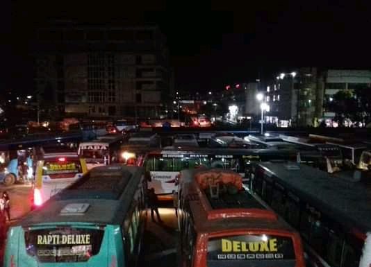 आजबाट लामोदुरीका सर्वजनिक यातायात शुरु