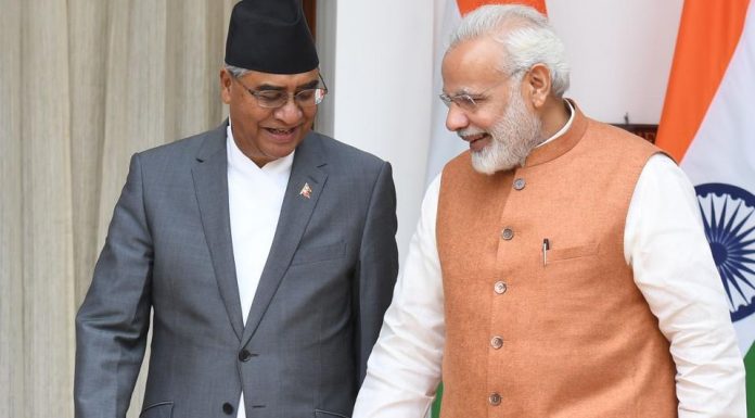 भारतीय प्रधानमन्त्री मोदिले दियो प्रधानमन्त्रीलाई शुभकामना