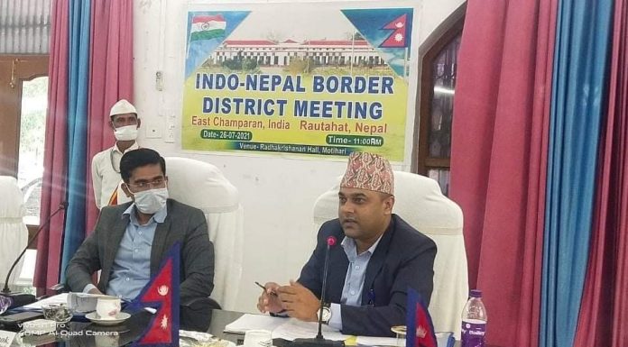 नेपाल भारत सिमा सुरक्षा विषयमा भारतको मोतिहारिमा छलफल सम्पन्