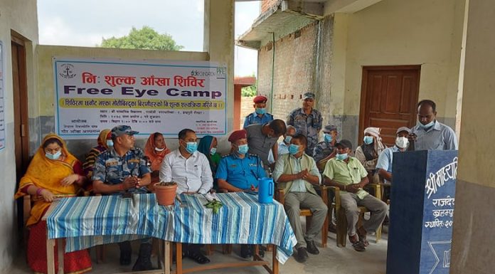 राजदेवी नगरपालिका वडा नं ९ ब्रहम्पुरीमा निशुल्क आँखा शिविर सम्पन्न(फोटोसहित)