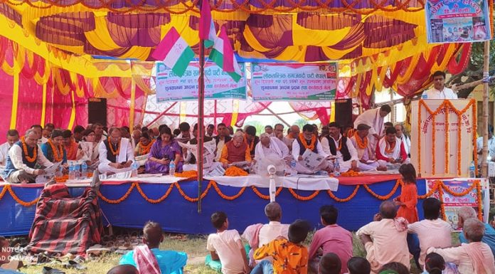 सर्लाहीको गोडैतामा लोसपाको शुभकामना अदानप्रदान कार्यक्रम सम्पन्न