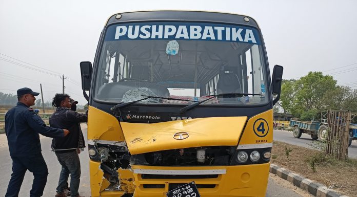 जनकपुर : बसको ठक्करले मोटरसाइकल चालकको घट्नास्थलमै मृत्यु