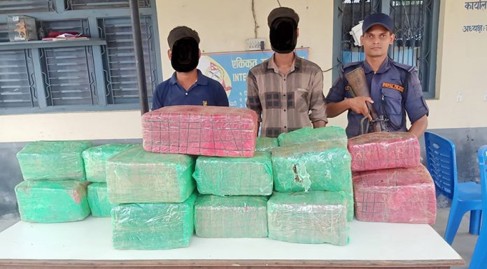 ९० केजी गाँजासहित २ भारतीय पक्राउ |