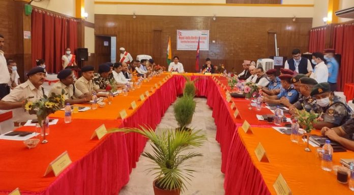 जनकपुरधाममा नेपाल भारत सीमा सुरक्षा समन्वय बैठक सम्पन्न ।