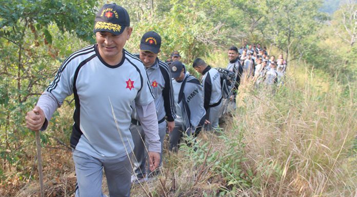 चोरी सिकारी नियन्त्रण र पर्यटन प्रवर्द्धन गर्न सेनाको चुरे यात्रा |