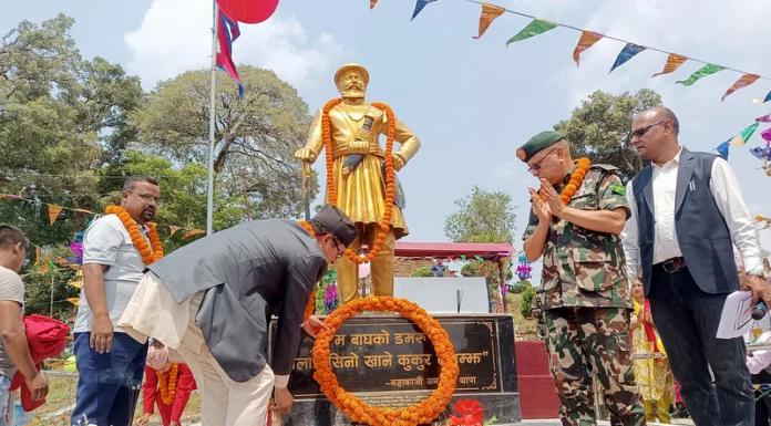 अमरसिंह थापाको शालिक निर्माणपछि पर्यटक आकर्षित