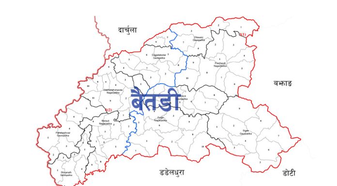 बैतडीका छ स्थानीय तह बाढीपहिराको उच्च जोखिममा