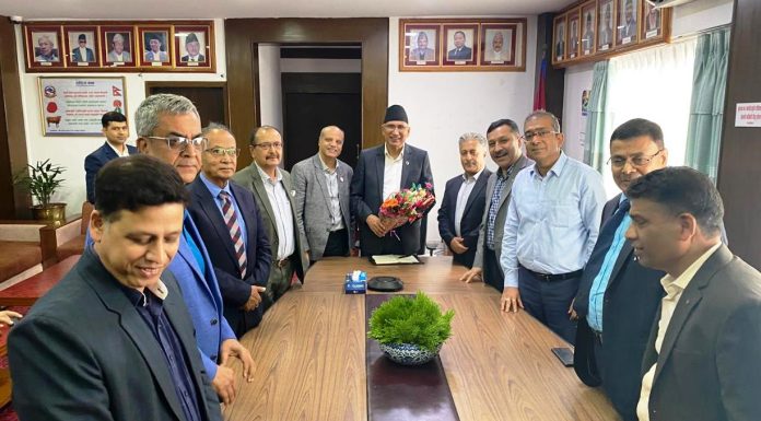 अर्थमन्त्री र सिबिफिनबीच दिगो आर्थिक एवं बैंकिङ विकासका विषयमा छलफल