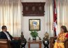 परराष्ट्रमन्त्रीसँग श्रीलङ्काली राजदूतको शिष्टाचार भेट