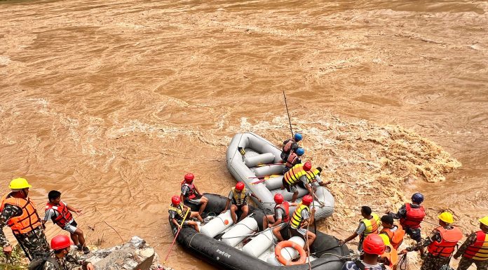सिमताल दुर्घटना : बेपत्ताको खोजीमा तीन सय सशस्त्र प्रहरी परिचालित