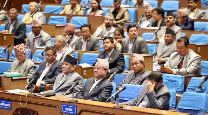 प्रतिनिधि सभा बैठक बस्दै