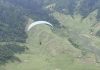 गुठीचौरमा प्याराग्लाइडिङ परीक्षण उडान
