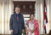 परराष्ट्रमन्त्री डा राणासँग अमेरिकी राजदूतको शिष्टाचार भेट