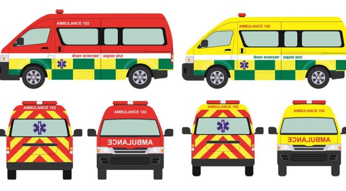 एम्बुलेन्समा रङ, साइरन र अन्य सङ्केतमा एकरूपता ल्याउन निर्देशन