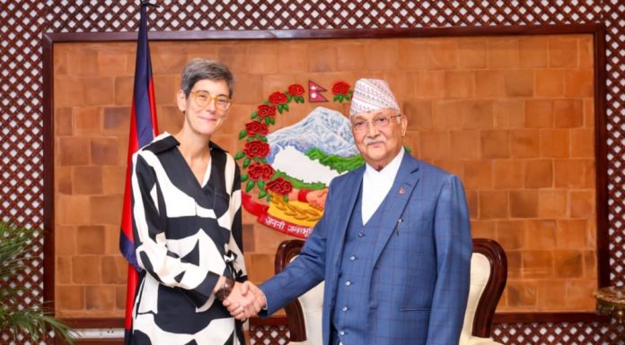 नेपालमा वैदेशिक लगानी बढाएर सहयोग गर्न स्वीस राजदूतलाई प्रधानमन्त्रीको आग्रह
