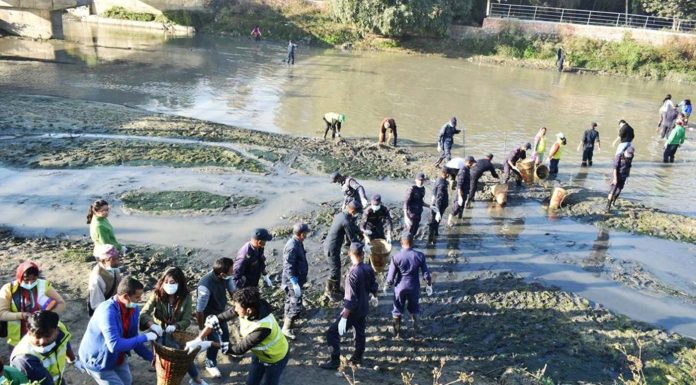 वाग्मती सफाइ महाअभियान ५८५ औँ हप्तामा