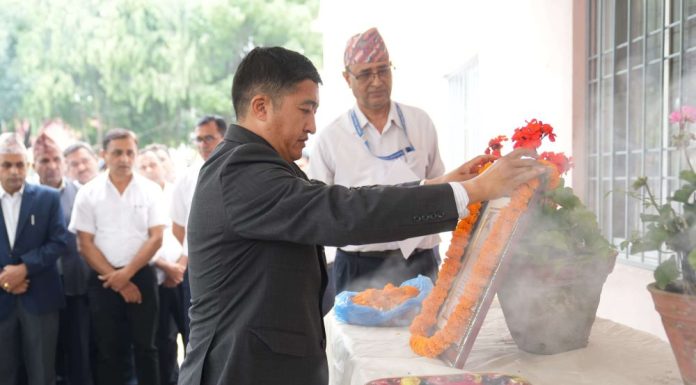 खेलकुद परिषदमा दिवंगत न्यौपानेको स्मरण