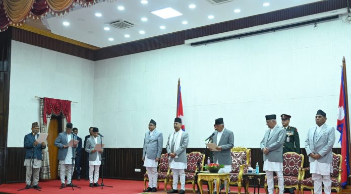 नवनियुक्त प्रदेश प्रमुखहरूले लिए शपथ