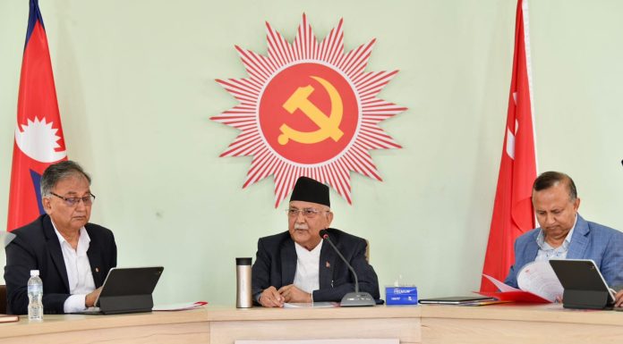 एमाले सचिवालय बैठक बस्दै
