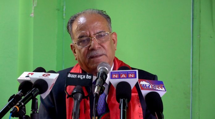 जनार्दन शर्माबाट पार्टी फुटाउने भन्ने विषय निराधार प्रचण्ड