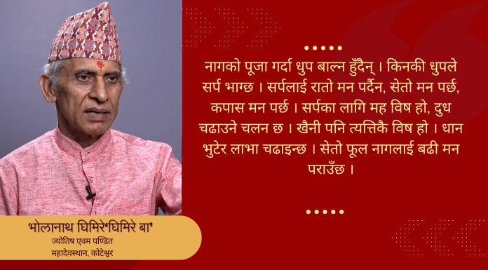 नाग पञ्चमी : किन गर्ने नागको पूजा ?