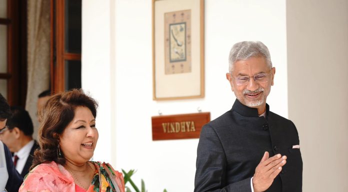 परराष्ट्रमन्त्री डा.राणा र भारतीय विदेशमन्त्री एस जयशङ्करबिच भेटवार्ता
