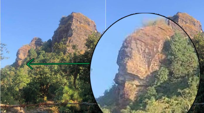 डहरे देउरालीमा करिब १०० फिट अग्लो विशाल भैरबको अर्धकद फेला