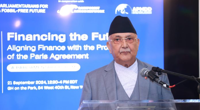 कार्बन उत्सर्जन गर्ने मुलुकले क्षतिपूर्ति दिनैपर्छ ः प्रधानमन्त्री ओली