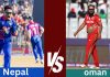 विश्वकप लिग–२ क्रिकेट ः आज नेपाल र ओमानबीच प्रतिस्पर्धा