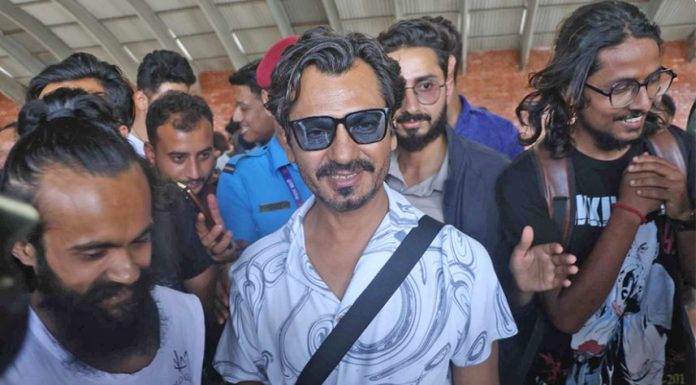 भारतीय अभिनेता नवाजुद्दिन सिद्दिकी काठमाडौंमा |