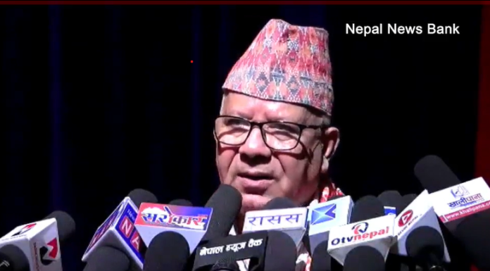 आफ्नो लक्ष्य र उद्देश्य परिपुर्ती गर्नका लागि शक्तिका साथ अगाडि बढ्नुपर्छ ः माधव नेपाल