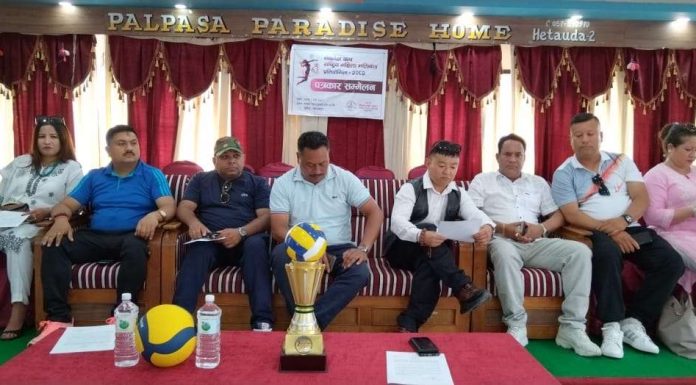 हेटौँडामा नेकोस कप राष्ट्रिय महिला भलिबल र स्केटिङ प्रतियोगिता हँुदै