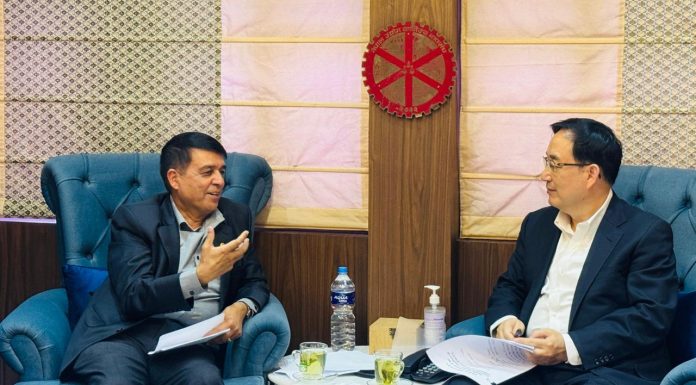 प्रविधि र नवप्रर्वतनमा सहकार्य गर्न चीनियाँ मन्त्री वाङ शी सँग अध्यक्ष ढकालको आग्रह