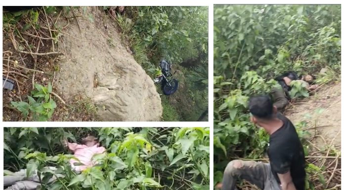 धनुषामा तीन जना सवार मोटरसाइकल दुर्घटना, एकको घटनास्थलमै मृत्यु